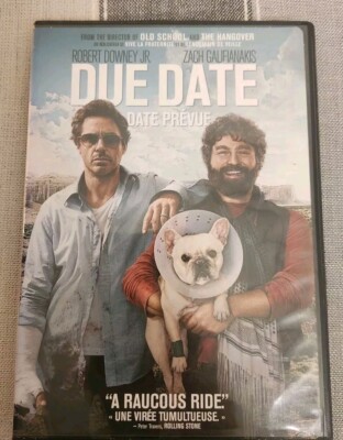Due Date DVD Robert Downey Jr Zach Galifianakis 2010