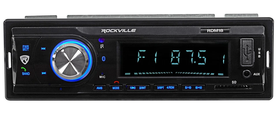 Digital Media Receiver/Radio+Front Speakers+Wire Kits For 87-95 JEEP WRANGLER YJ - Image 3 of 4