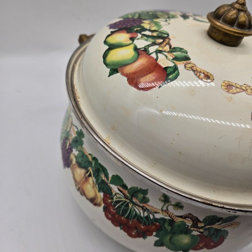 Tabletops Unlimited Vitroceramic Enamel Dutch Oven With Lid Kensington Garden - Picture 7 of 13