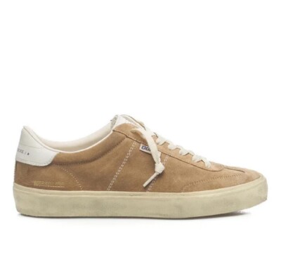Golden Goose Soul Star Sneakers Tan,  Camel White Suede NIB EU 37 US 7