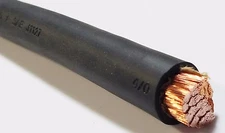 Welding Cable, 4/0 Gauge, BLACK, (BUY PER FOOT) 600 AMPS USA MADE