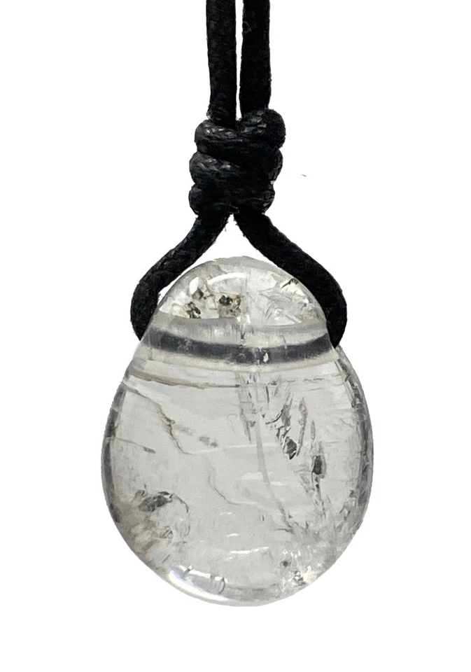 Collar de cuarzo transparente para hombre Master Healing Stone regalo de Navidad unisex Foto 2 de 4