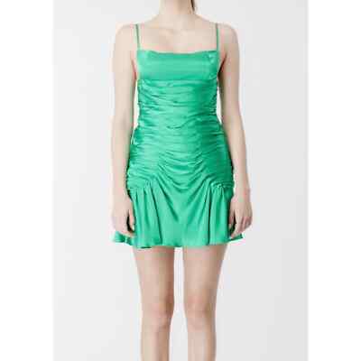 Bardot $139 Quinn Mini Ruched Dress Vivid Green Size Medium NWT | eBay Bardot $139 Quinn Mini Ruched Dress Vivid Green Size Medium NWT | eBay