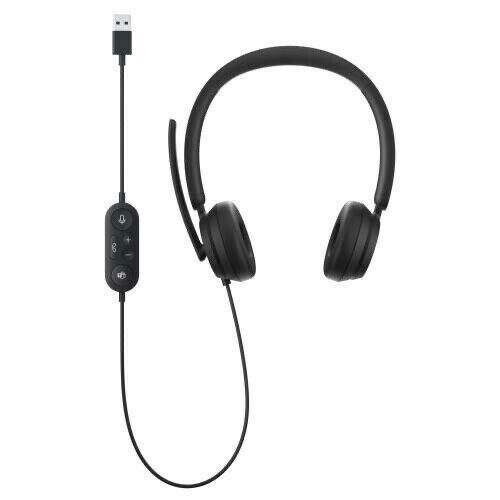 NEW Microsoft 8JN-00001 Modern USB Headset - Stereo Wired On NEW Microsoft 8JN-00001 Modern USB Headset - Stereo Wired On