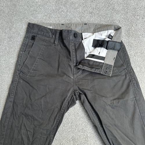G-STAR RAW 3301 Herren Chino Hose Bronson W31 L34 Slim Fit Straight 27814 Braun - Bild 8 von 12