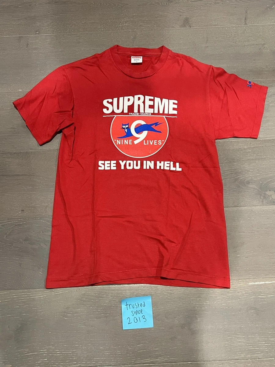 Supreme FW 2009 “Nine Lives” Shirt Size M See You In Hell