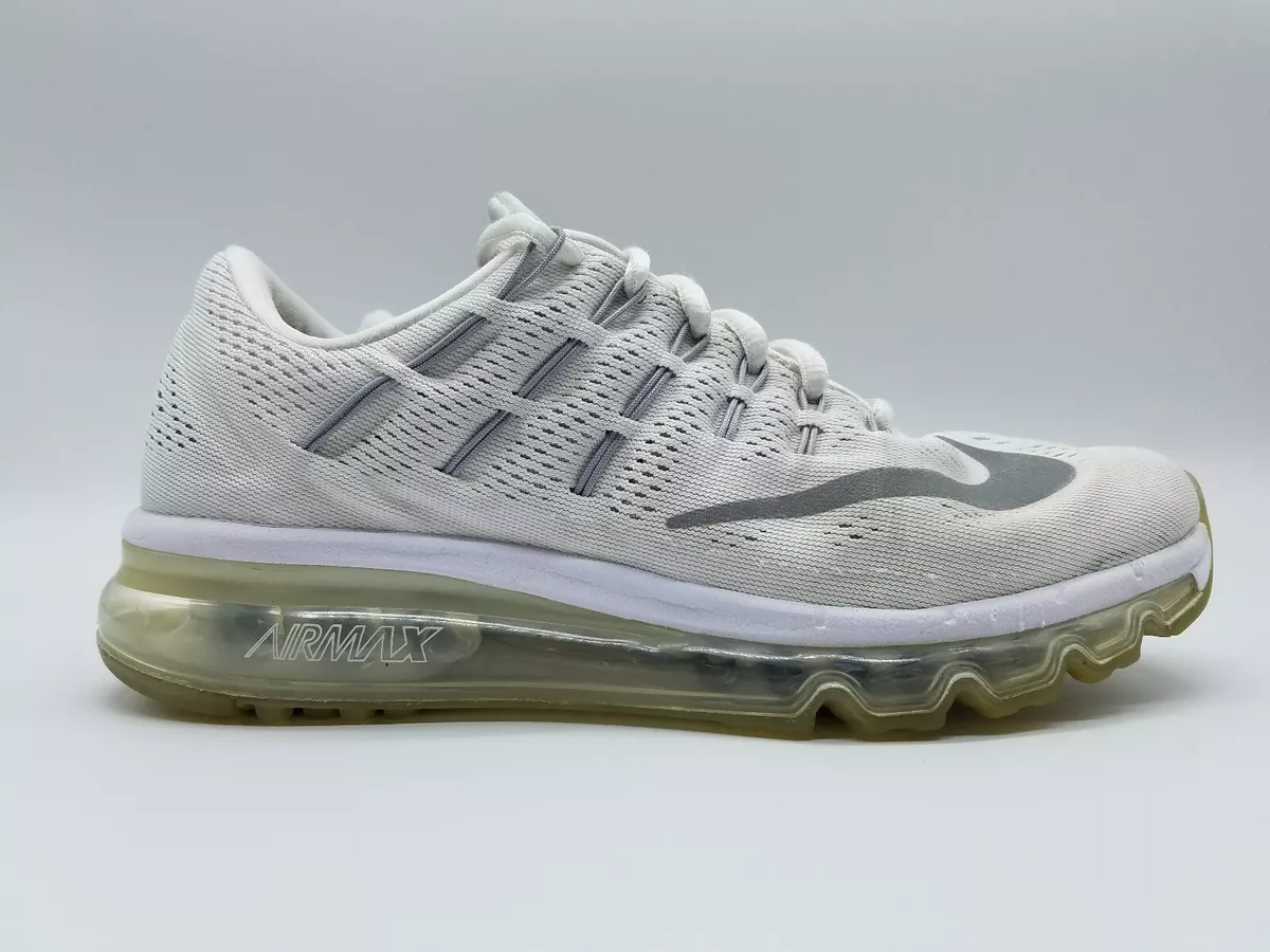 Etna Respetuoso del medio ambiente Ewell Nike Air Max 2016 GS Running Shoes White Silver 807237-100 Youth 6Y  Women&#039;s 7.5 | eBay