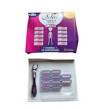 BIC Soleil Click 5 Refillable Razor with Cartridges Boxed Pivoting Head Gift NEW