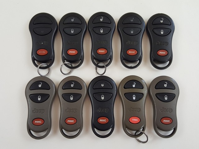 LOT OF 10 JEEP GRAND CHEROKEE 99-04 KEY LESS ENTRY REMOTE ALARM OEM CAR