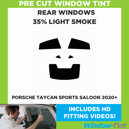 For Porsche Taycan Sports Saloon 2020+ Pre Cut Window Tint 35% Light Smoke Film - Picture 1 of 9
