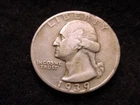 1939-S WASHINGTON QUARTER GREAT KEY DATE COIN!    #260