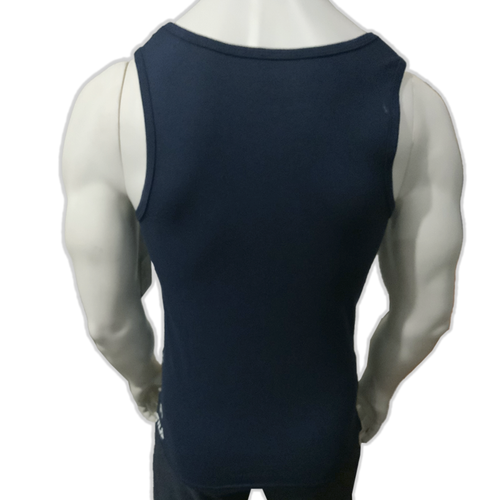 MSRP $34.99 NWT FILA AOP MEN'S NAVY CREW NECK SLEEVELESS TANK TOP T-SHIRT SIZE M - Picture 4 of 5