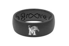 Memphis Tigers Men's Silicone Ring Size 13 by Groove Life - New, Breathable
