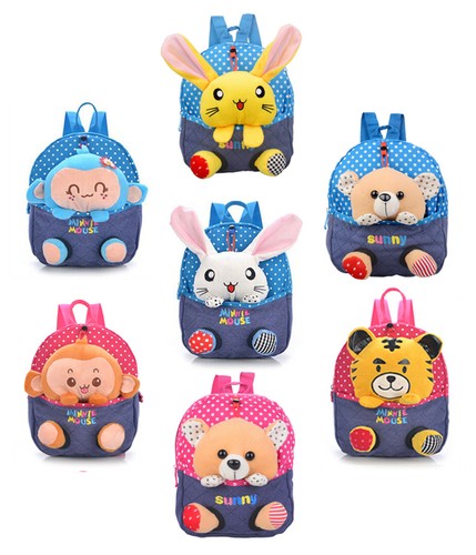 Kinderrucksack Kindergartenrucksack Rucksack Jungen Mädchen abnehmbar Affe-Blau - Bild 5 von 11