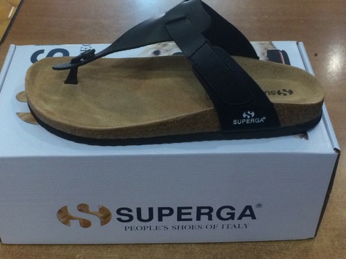 SUPERGA INFRADITO UOMO MODELLO SIMILE BIRKENSTOCK COLORE NERO | eBay