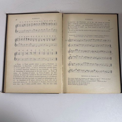 Harmony : A Text Book H.A. Clarke Antique Music Instruction 1898 Philadelphia HC - Picture 10 of 14