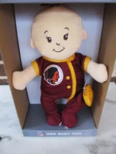 Wee Baby NFL Redskins Fan Doll Baby Stella 10" Tall Plush Magnetic Pacifier New