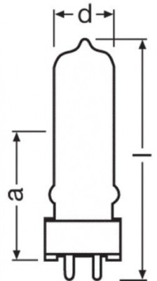 OSRAM 64662, M38, 230V/240V, 300W, Sockel GY9.5, 2000h