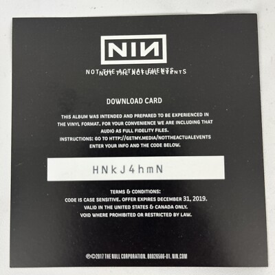 Nine Inch Nails Not the actual events 新品 41NBPL+z2cL.jpg_BO30,255,255,