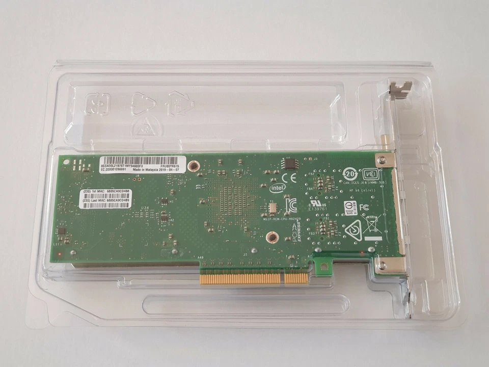 IBM Lenovo 00YK615 Intel X710-DA2 Dual 10GbE 10GBASE SFP - Image 2 of 4