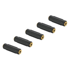 3.5Mm F/F Stereo Coupler - 5 Pack Gold Plated 3.5Mm Stereo Jack Female to Female