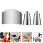 3pcs Stainless Finger Protectors Food Cutting Finger Protectors Kitchen Tools