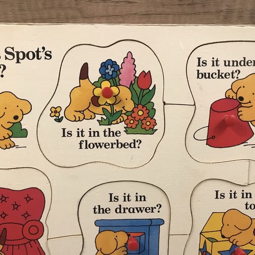 VINTAGE ERIC HILL SPOT THE DOG JIGSAW PUZZLE "WHERE IS SPOT'S BONE" CIRCA 1985 - Picture 2 of 12