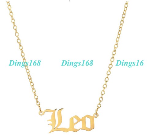 Leo-Real 18K Yellow Gold Filled Cursive 