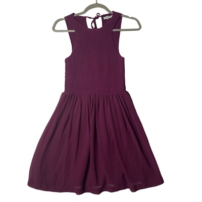 Urban Outfitters Kimchi Blue Smocked Mini Dress Women Small Purple Soft  Girl | eBay