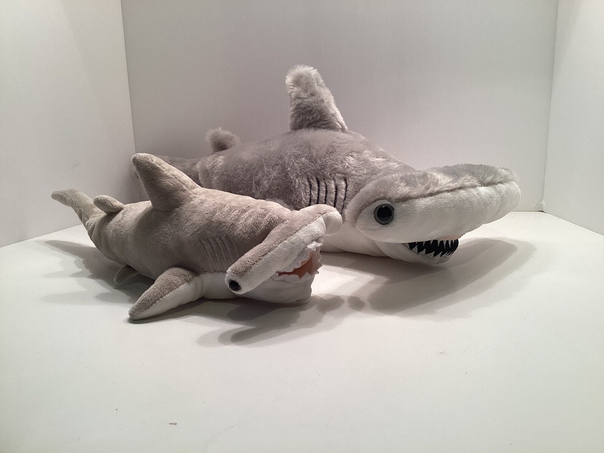 20” Mom and 14” Baby Hammerhead sharks plush Get Ready For