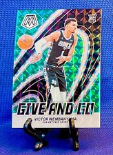 2023-24 Mosaic Victor Wembanyama SP Green Mosaic Prizm Give And Go #12 RC SPURS