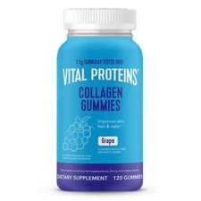 Vital Proteins Collagen Peptides Grape Flavored Dietary Supplement 120 Gummies