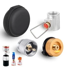 3 PCS Propane Isobutane Butane Refill Adapters Set Fuel Canister Shifter Camping