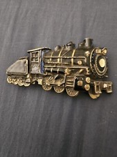 Vintage Limited Edition 272 Brass Great American Belt Buckle Co TRAIN 1980 USA
