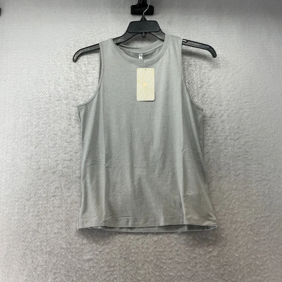 Camiseta sin mangas Fabletics negra espalda abierta para mujer talla S/6 gris sin mangas calce relajado  Foto 2 de 4
