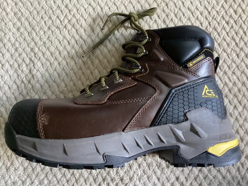 Ace Work Boots Redrock 6 CT Unisex Brown Waterproof Boots Size Men 7 Women 8.5 - Picture 3 of 11