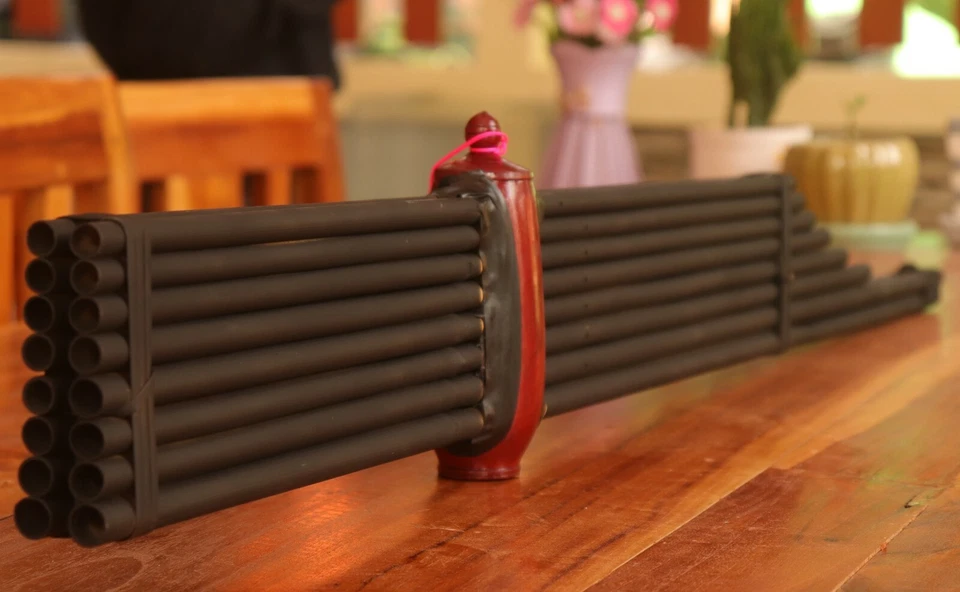 Órgano de boca tailandés de bambú negro Khaen Laos instrumento musical premium Kan 8 am - Imagen 4 de 4