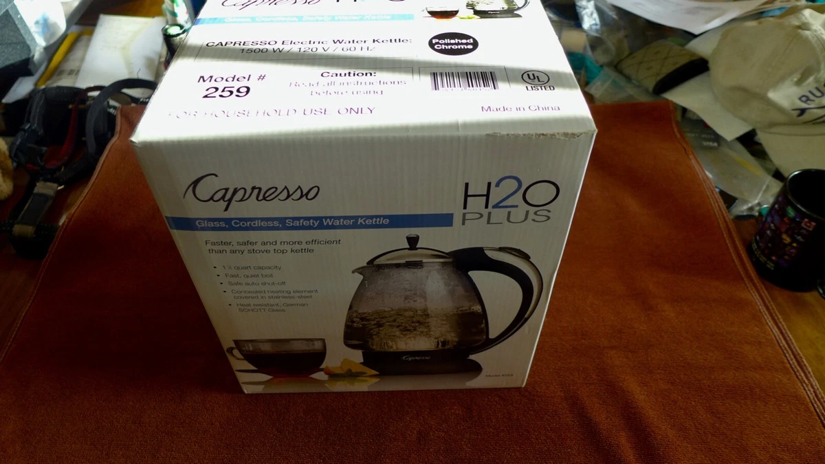 Capresso H2O Glass Electric Tea Kettle + Reviews