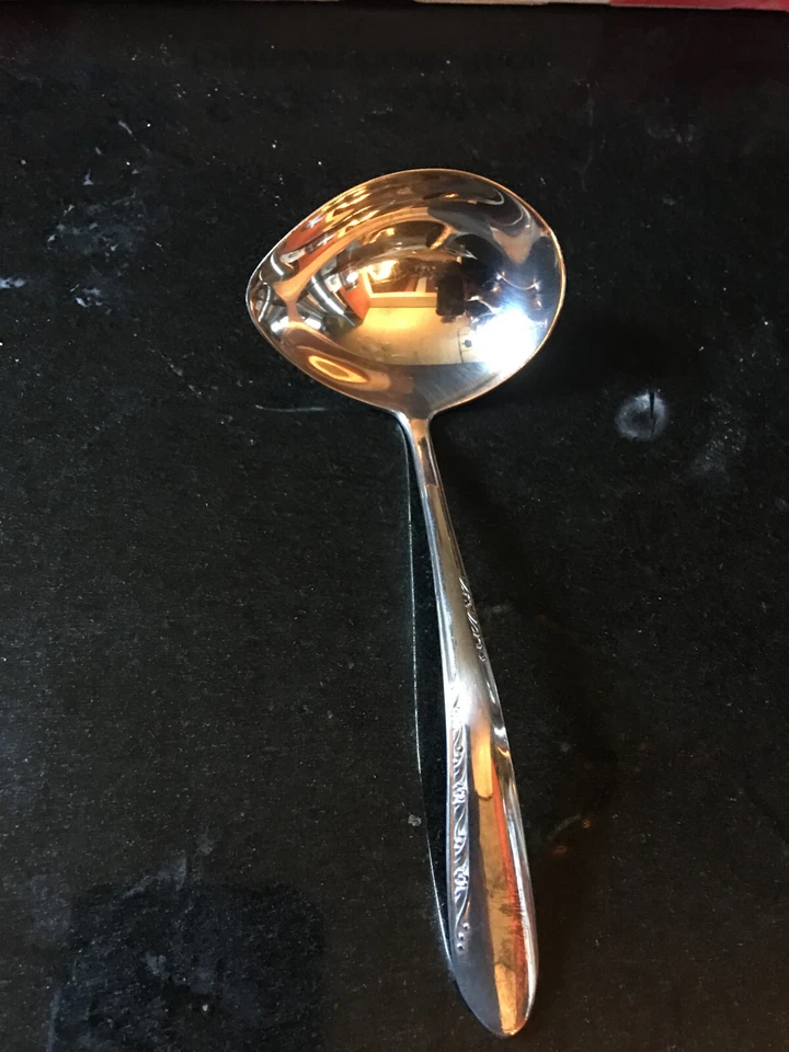 Talheres de prata Reed & Barton Silver Blossom 1 concha de molho - Imagem 4 de 4