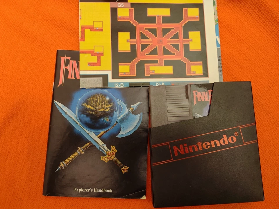 Final Fantasy (NES) CIB New, open box never played. Manual and map included  - Image 3 of 3