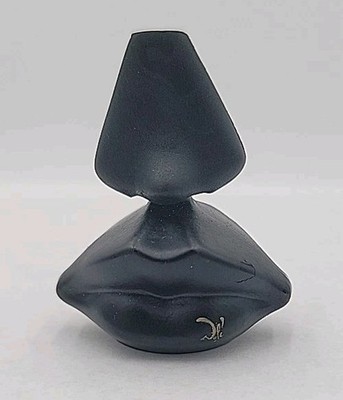 Vintage Salvador Dali Black Lips & Nose Miniature Perfume Bottle