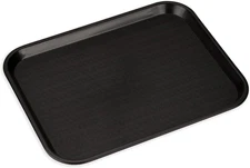 Carlisle FoodService Products Fast Food Cafeteria Tray 17.9 x 14 x 1, Black