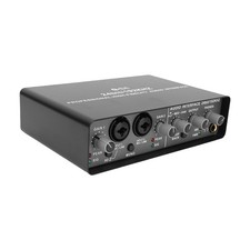 Q-24 Audio Interface Recording Sound Card For PC/Mobile Music Production