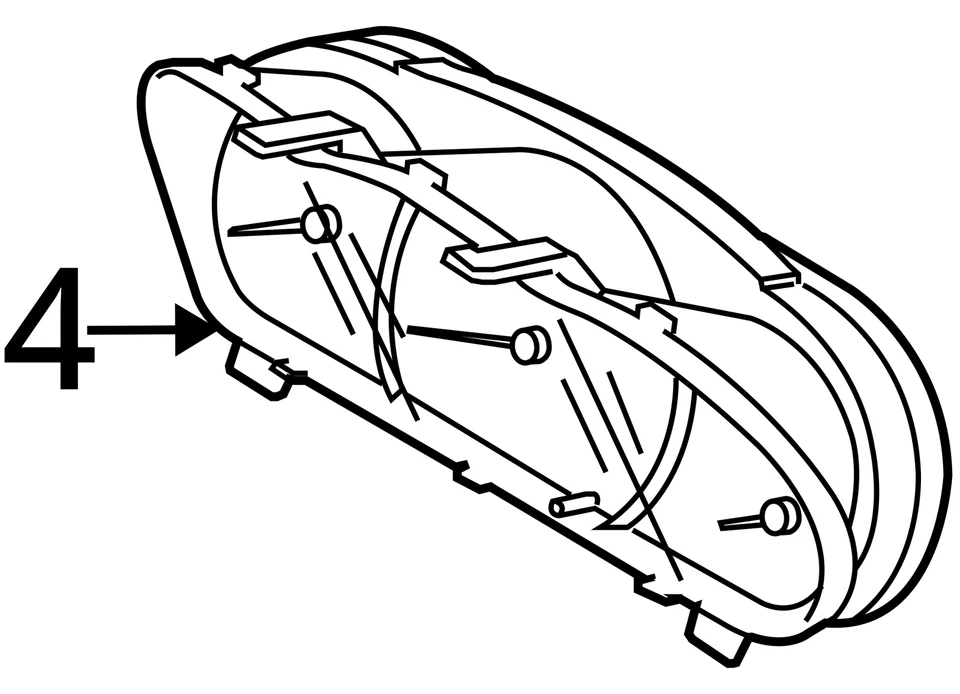 Speedometer Cluster EX Without Cruise Control Fits 08-09 SPECTRA 104539419 Foto 4 de 4