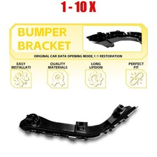 1-10 Front Bumper Bracket Holder Left Driver Side Black For 2009-2015honda Pilot