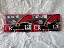 2 - Maxell UR 120 Normal Bias Type I Cassette Tapes UR120  New/Sealed