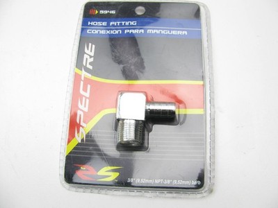 Spectre 5946 90 Degree Hose Fitting - 3/8'' NPT X 3/8'' Barb