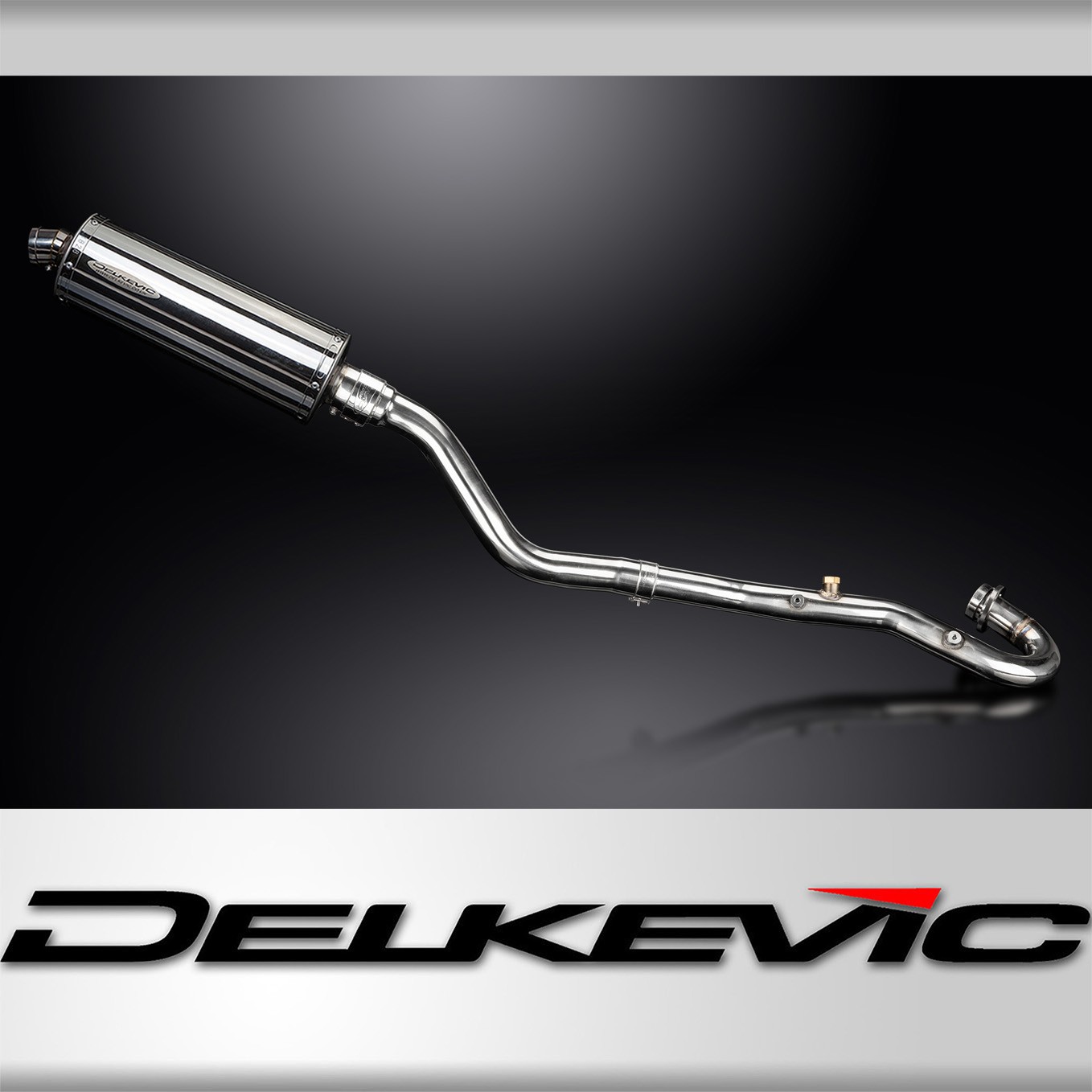 Échappement ovale 350mm inox haut de gamme pour Kawasaki KLR650 Traveler