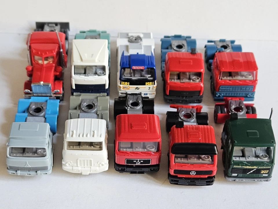 Wiking Konvolut Zugmaschinen 10 x Magirus, Hanomag etc. TOPP!!