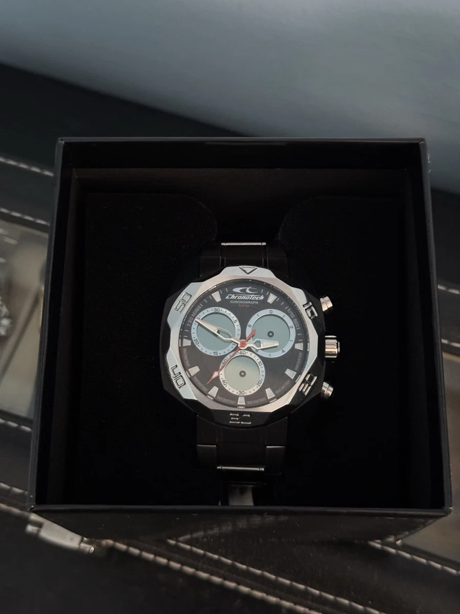 Raptor Soheil RA20347 - Orologio Cronografo Uomo In Acciaio, Movimento Al Quarzo Giapponese, Datario, 47mm